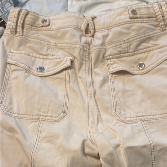 White House black market cream Pants the straight crop - Picture 8 of 8